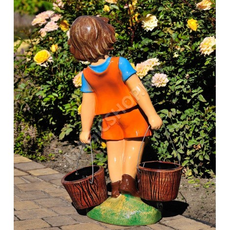 Садовая фигурка Cera Мальчик с ведрами 